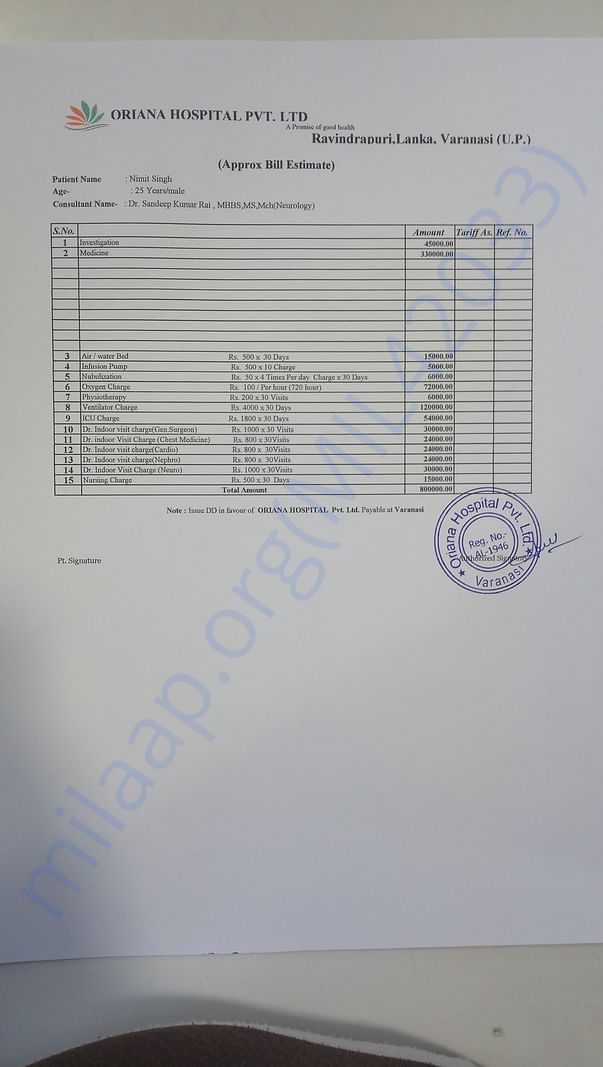Bill Estimate