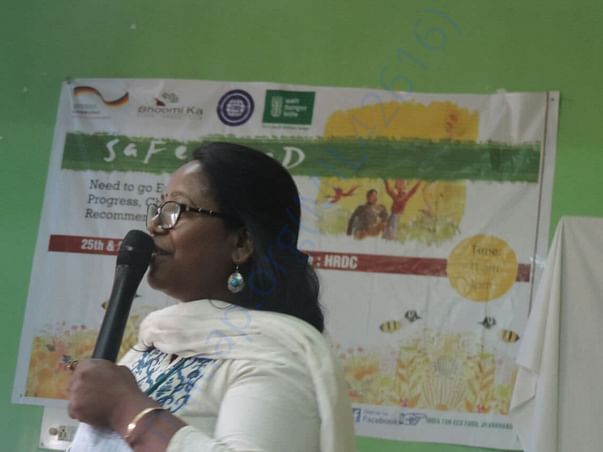 In a conference on Safe food - speaking about importance of local food