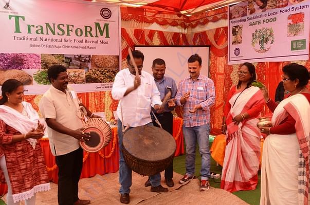 Popularizing indigenous food - with TAC member Shri Ratan Tirkey
