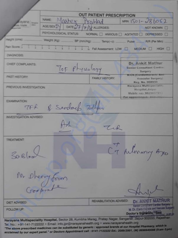 Prescription Note