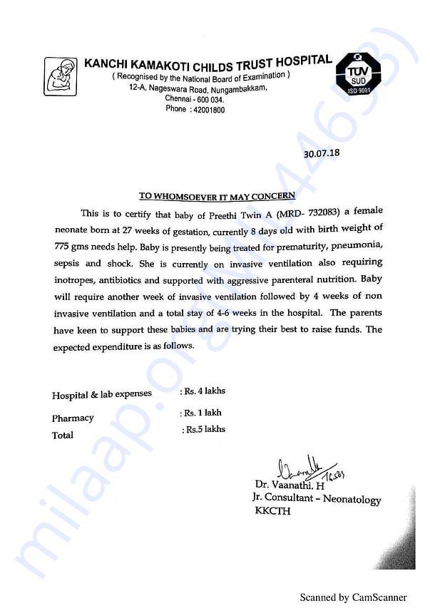 Estimation Letter Twin 1
