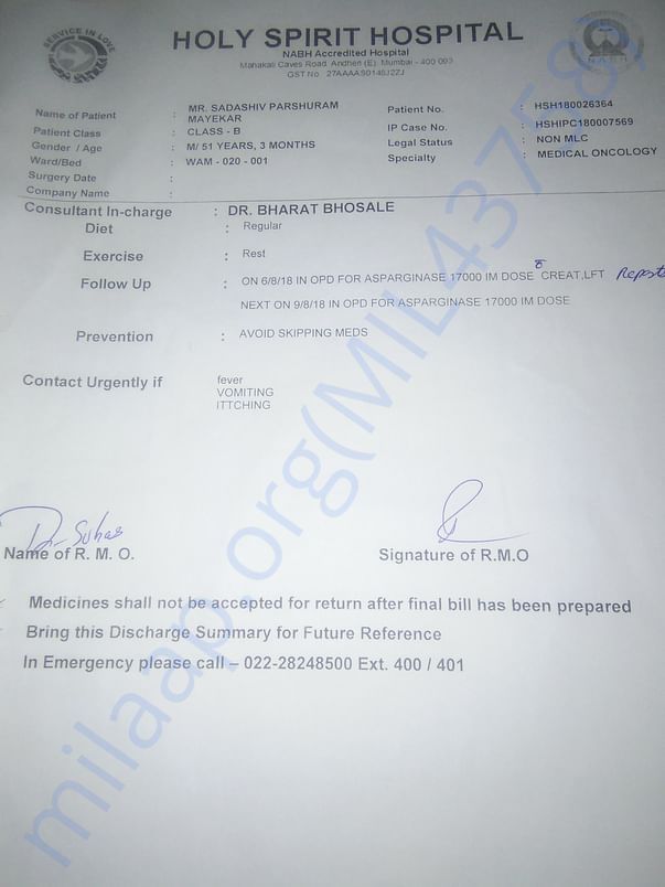 Discharge letter page 3