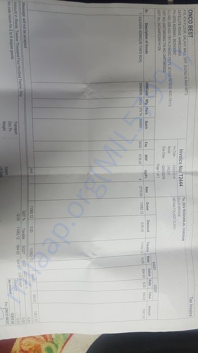 medicine bill