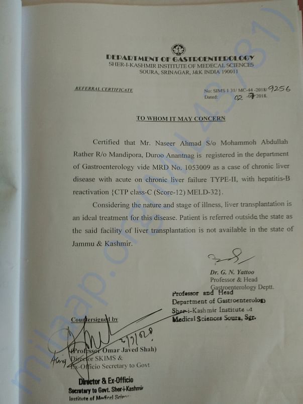 Referral Certificate