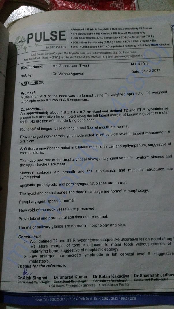 MRI REPORT