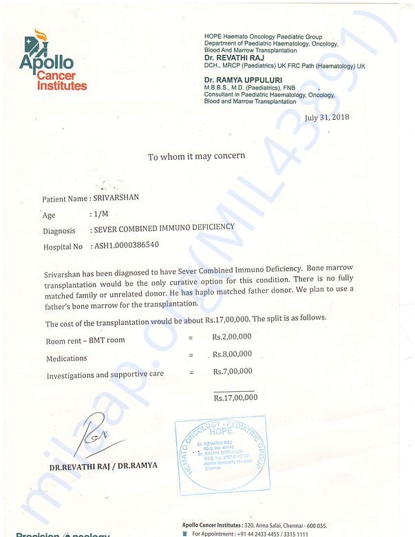 Estimation letter