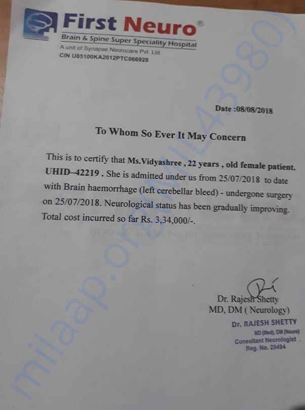 Report on total cost as of 08-08-2018