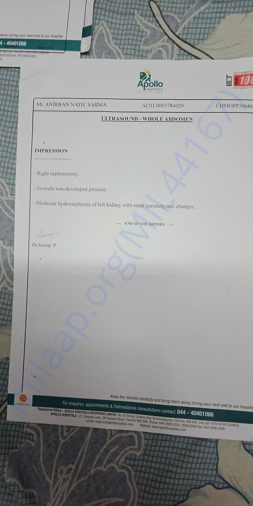 his test report
