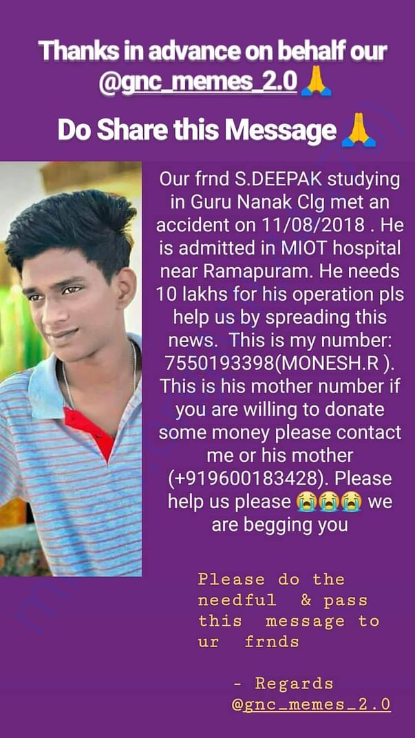It is from our college students council and verified social media page