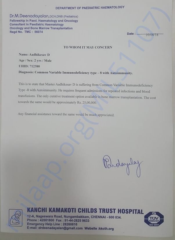 Estimation letter