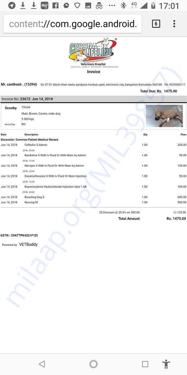 Cessna Lifeline Receipts
