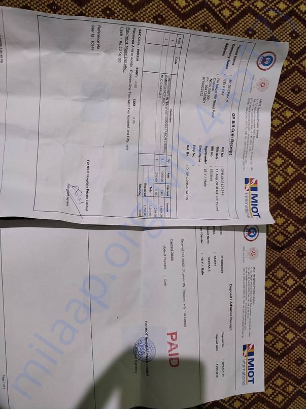 Hospital bills