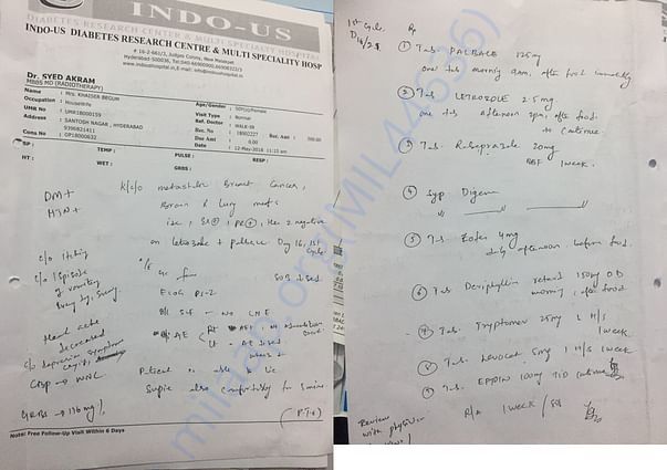 Radiologists(Doctor) Prescription
