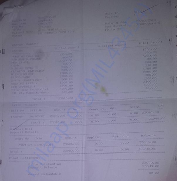 Treatment bill