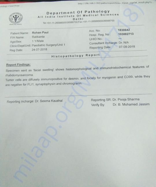 MEDICAL REPORT