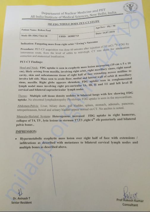 MEDICAL REPORT