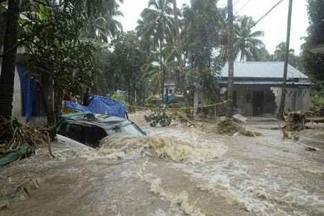 Kerala sinking in the floods