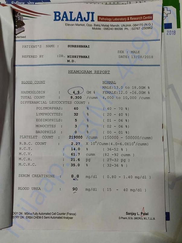 Blood Report