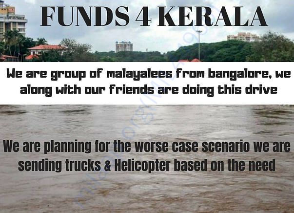 Funds for Kerala Relief Mission
