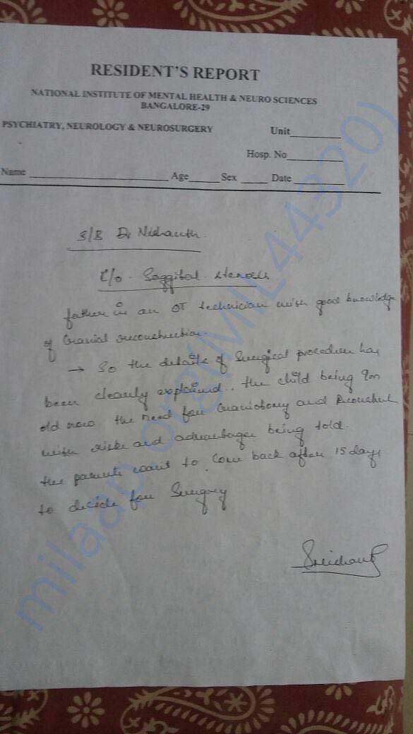 Help Kishan ... to live normally