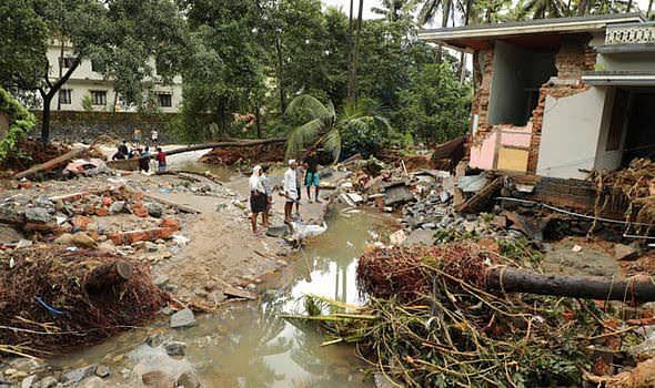 Destruction caused due to floods