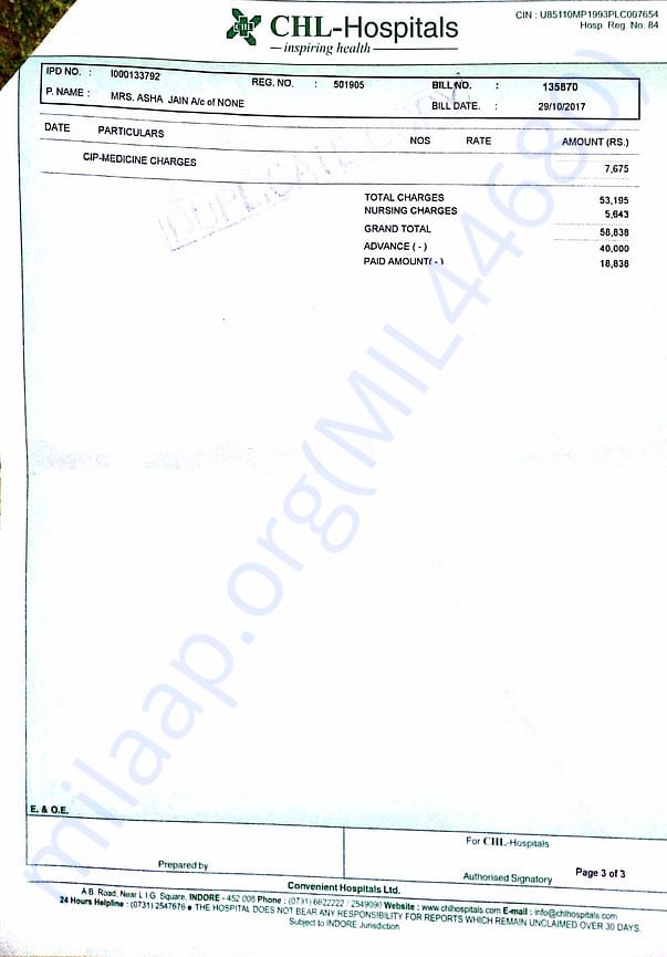 CHL Bill