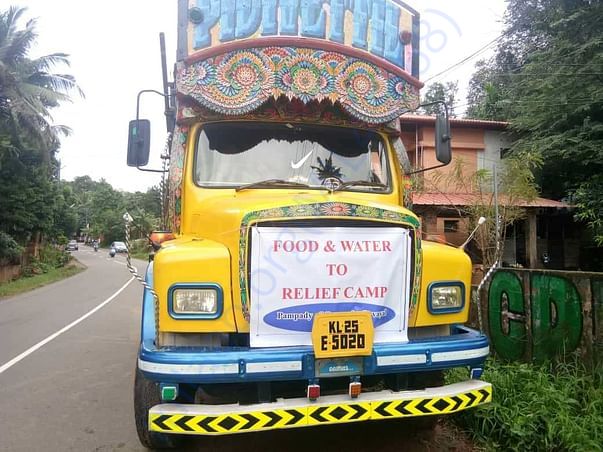 Food & Water to relief camps setup in and around kottayam