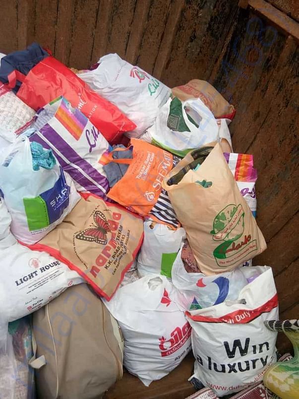 Cloths and beedsheets to relief camps