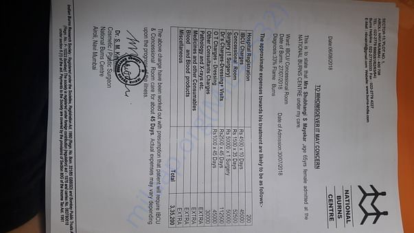 Medical estimate by NBC
