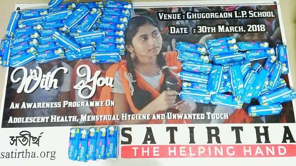 Awareness and sanitary napkin distribution