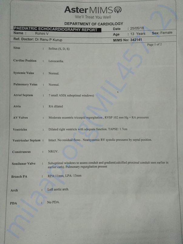 Medical report