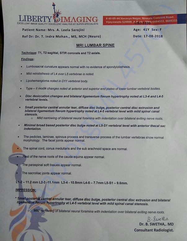 Medical report