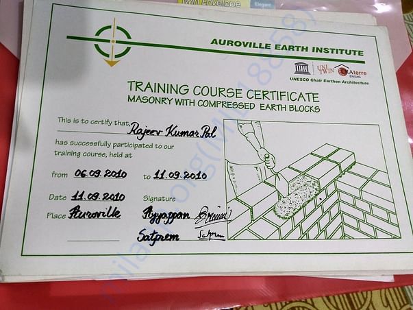 Training Certificate in Eco -Construction
