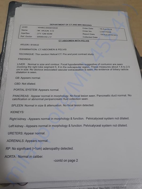 Medical report