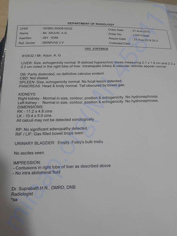 Medical report