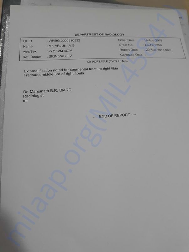 Medical report