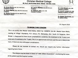 Help Sohel Molla Who Is Suffering From Cancer