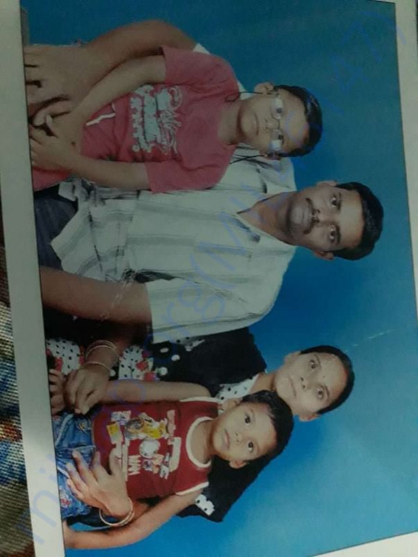 Srinivas with his family