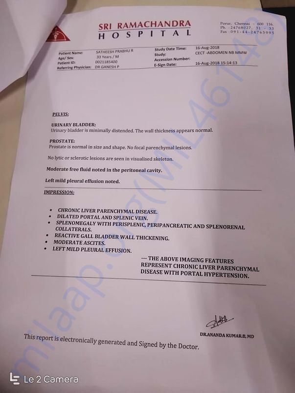 CT Scan report 2