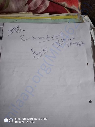 Doctors report for admission