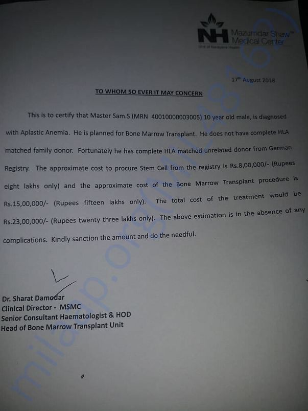 Estimate Letter