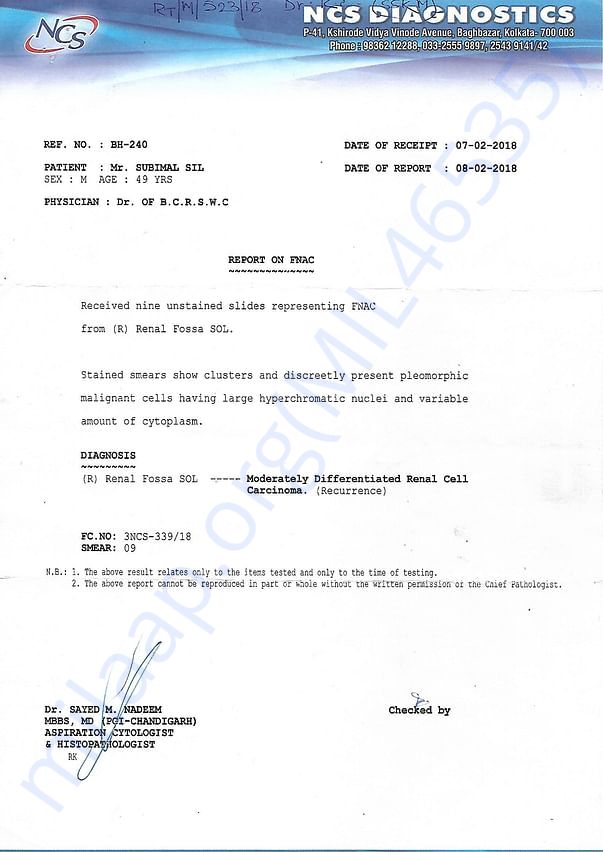 Diagnostics report