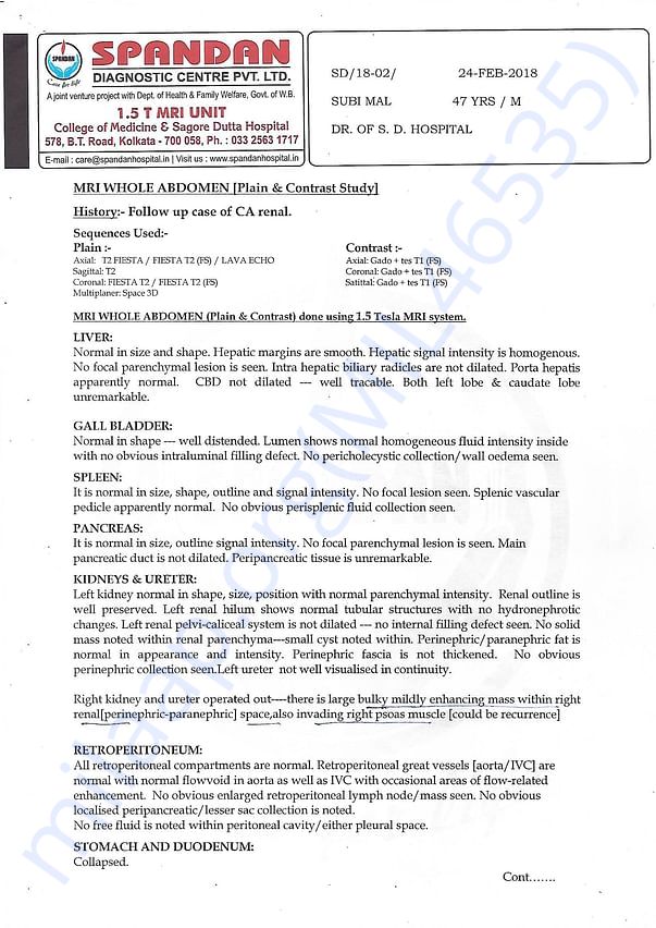 MRI Report
