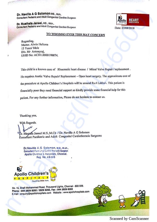 Estimation Letter