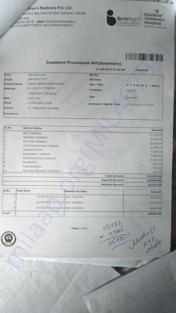 Medical bills