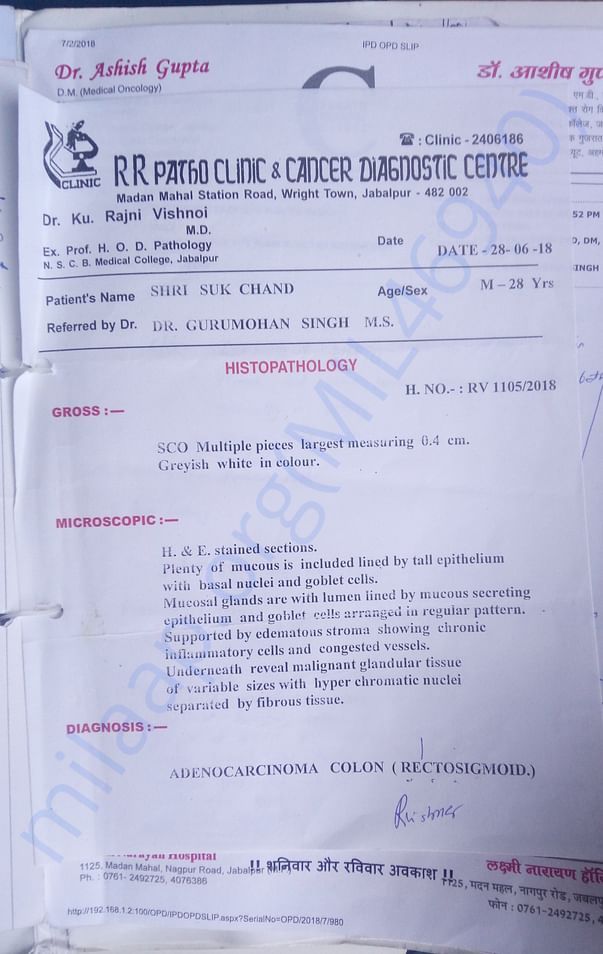Histopathology Reort