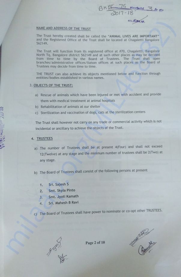 Alai Trust Deed