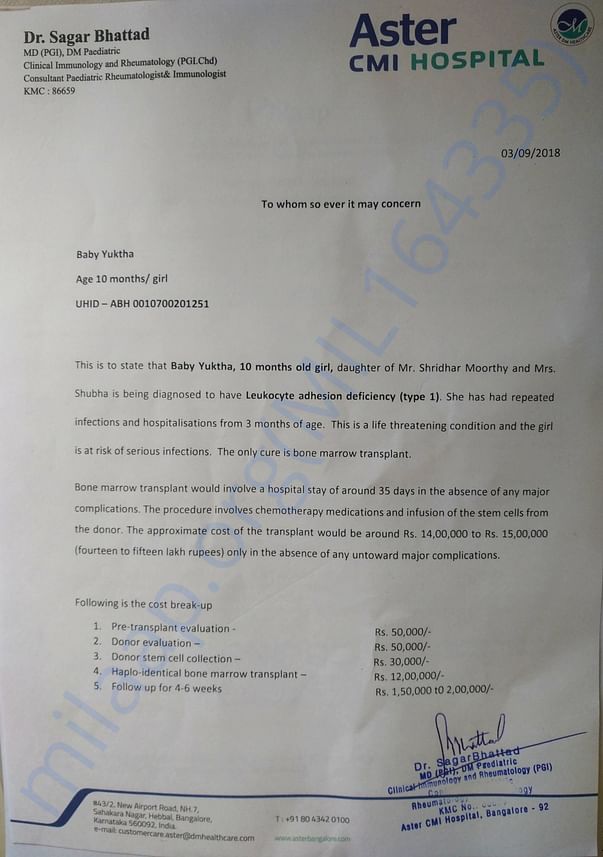 Estimation letter
