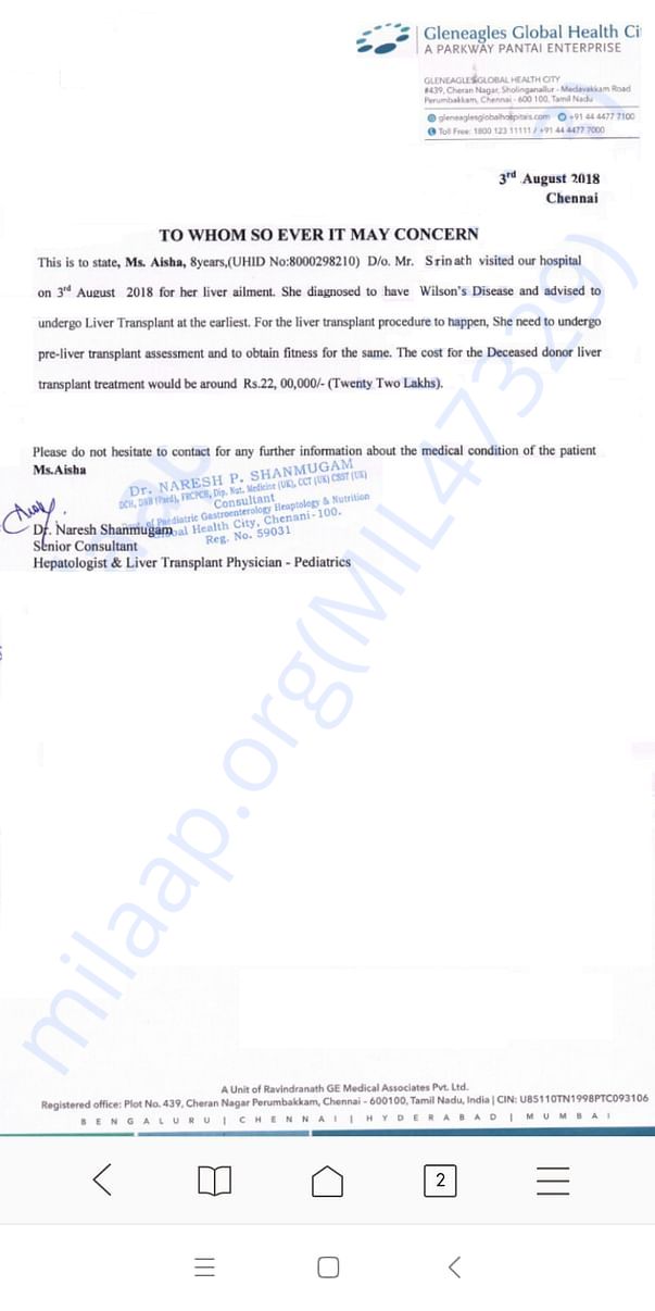 Operation cost - Hospital report