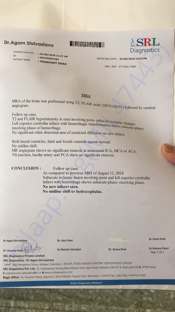 Mri report